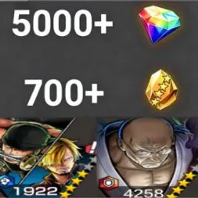 ワンピースバウンティラッシュ Zoro&Sanji+Nusjuro💎5000+✨700+