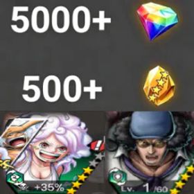 ワンピースバウンティラッシュ Bonney+Kuzan💎5000+✨600+