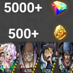 ワンピースバウンティラッシュ Bonney+Nusjuro+Sabo+Kuzan💎5000+