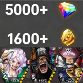 ワンピースバウンティラッシュ Bonney+Teach+RogerDark💎5000+✨1600+