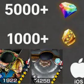 ワンピースバウンティラッシュ Zoro&Sanji+Saturn💎5000+✨1000+
