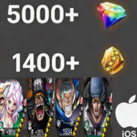 ワンピースバウンティラッシュ Bonney+Teach+Garp+Kuzan💎5000+✨1200+
