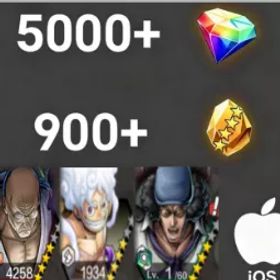 ワンピースバウンティラッシュ Luffy+ Nusjuro+Kuzan💎5000+✨900+