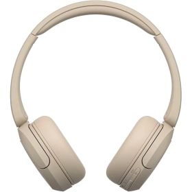 ソニー ワイヤレスヘッドホン WH-CH520:Bluetooth対応/軽量設計 約147g/専用アプリ対応により好みの音質にカスタマイズできる「イコライザー」設定対応/ベージュ WH-CH520 C 小