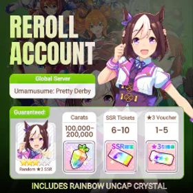 ウマ娘プリティーダービー GLOBAL | 102K Carats + 2 Random SSR