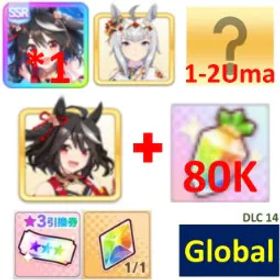 ウマ娘プリティーダービー [Global] Uma Musume | Must bring the characters in the picture or SSR support cards | 80K + Diamonds |