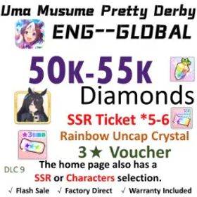 ウマ娘プリティーダービー [Global] Uma Musume | Manhattan Cafe (Creeping Shadow) | 50K+ Diamonds | SSR Ticket *5