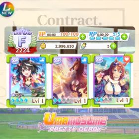 ウマ娘プリティーダービー [Lv1] GLOBAL| Kitasan Black X5 + Super Creek X3 + Maruzensky X3 +5SSR Card + 0Carats