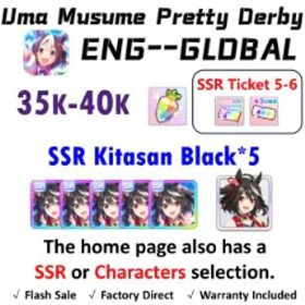 ウマ娘プリティーダービー [Global] Uma Musume | Kitasan Black (Fire at My Heels) *5+Kitasan Black (Gilded Shrine to Glory) | 35K + Diamonds