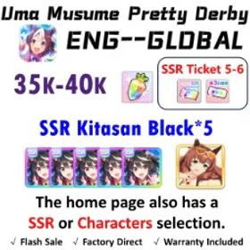ウマ娘プリティーダービー [Global] Uma Musume | Kitasan Black (Fire at My Heels) *5 | Maruzensky (Hot☆Summer Night) | 35K + Diamonds