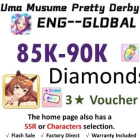 ウマ娘プリティーダービー [Global] Uma Musume | Maruzensky (Hot☆Summer Night) | 80K+ Diamonds | Rainbow Uncap Crystal | 3★ Voucher *1