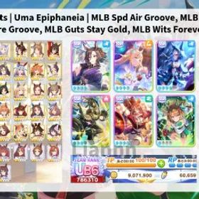 ウマ娘プリティーダービー [JP] UB6 | 5 MLB 60k Carats | Epiphaneia | MLB Spd Air Groove, MLB Pwr Neo Universe, MLB Spd Admire Groove, MLB Guts Stay Gold, MLB Wits Forever Young