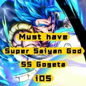 ドラゴンボールレジェンズ iOS | 53K CC | UL Super Saiyan God SS Gogeta + 1 ~ 5 LL | Instant