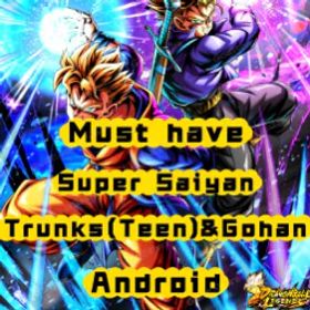 ドラゴンボールレジェンズ [Android]LR Super Saiyan Trunks(Teen)&Gohan+50000CC+4~10LL[Global]Auto delivery[BNID Login]