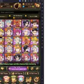 七つの大罪 光と闇の交戦: グラクロ ♠️ |Global| 3500+ Diamonds | 50+ Random UR | 1 LR #77810736 🎵🎮♦️◾❄️