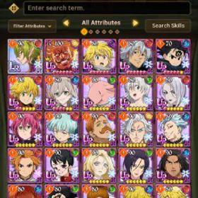 七つの大罪 光と闇の交戦: グラクロ [GLOBAL] Diamonds 700+ | End-Game Account| 38UR | 40 SSR | Old Account | Chapter 14 Story | Some Heroes Skin Limited | IOS&Android⚡INSTANT DELIVERY⚡