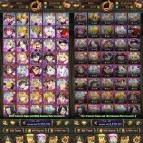 七つの大罪 光と闇の交戦: グラクロ 👑 253 - Quicksell Global Unlinked | 8.2M CC BOX | LR Nemesis Meliodas + 930 Gems💎 Full Collab Fire Force & Konosuba