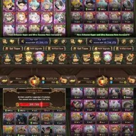 七つの大罪 光と闇の交戦: グラクロ 👑 258 - Rare Global Unlinked, 10.2M CC BOX + 960 Gems 💎 New Ban & Meli, 20 LR Heroes + 219 LR Coins, Many Collabs