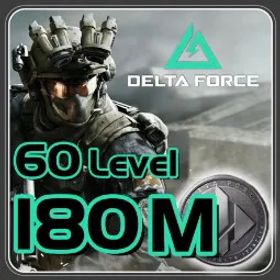 Delta Force 🔥Global🌟Level 60-70🌟180~190 Million Harvard Currency🌟Automatic delivery