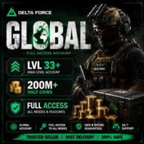 Delta Force 【Global】 | 200M Half Coins | Full access | Automatic delivery