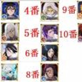 ブレソル(ブリーチ ブレイブソウル) 【画像人物10選1】+霊玉51000個★6キャラ13体+★5キャラ280体+五星必中券80枚