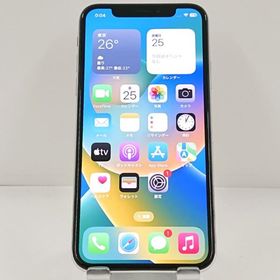 iPhoneX 64GB au シルバー 送料無料 即決 本体 c22765