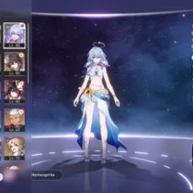 崩壊スターレイル (EU FEMALE LV70) 5*Robin Summeretto, 5*Evanescia, 5*Yao Guang, 5*The Dahlia, 5*Firefly, 5*The Herta, 5*Ruan Mei C1, 5*Hyacine, 5*Huohuo C1, 5*Sparkle