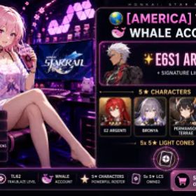 崩壊スターレイル TL62 | 🐋 Whale | ✨ E6S1 Archer ✨ | E2 Argenti, Bronya, Permansor Terrae, Bailu | ⚔️ 5x 5★ LCs