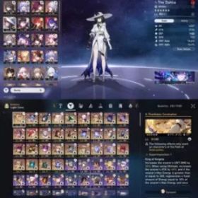 崩壊スターレイル All Platform 🎮 EU 🇪🇺 Level 70 💯 50 Character 31 5'Star 🎖️ 31 Weapon 5'Star 👑 Castorice 🔥 Cipher 💲 The Dahlia 🎯 Acheron 🌐 Hysilens 👾 Code1224