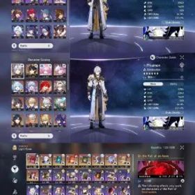 崩壊スターレイル 2231 🛍️ All Platform 🧩 NA 🇺🇸 Level70 💯 40 Character 19 5'star - 9 Light Cone 5'star 🔥 Anaxa 🧨 Evernight - Cyrene - Cerydra - Phainon 🔷 Jing Yuan