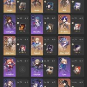 崩壊スターレイル TL68 | EU | 18×5★ characters + 4×5★ Light cones | Phainon • Castorice • Jingliu • Acheron • Ruanmei • IL • Huohuo • SW • Bronya • Blade | 176 Jade | code 4637