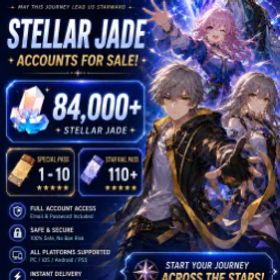 崩壊スターレイル NA ✦ 84K+ Stellar Jade ✦ 5+ Special Pass