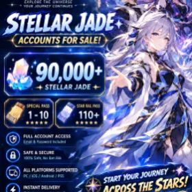 崩壊スターレイル Asia ✦ 90K - 92K Stellar Jade ✦ 6 Special Pass