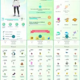 ポケモンGO LVL 70 ✨ 75x Shiny