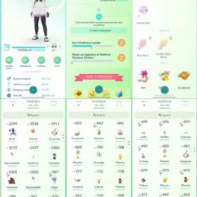 ポケモンGO LVL 70 ✨ 75x Shiny