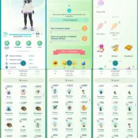 ポケモンGO LVL 70 ✨ 99x Shiny