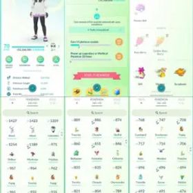 ポケモンGO LVL 70 ✨ 47x Shiny