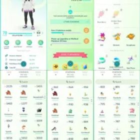 ポケモンGO LVL 70 ✨ 74x Shiny