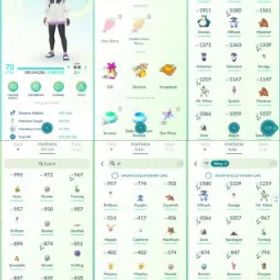 ポケモンGO LVL 70 ✨ 81x Shiny