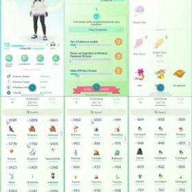ポケモンGO LVL 70 ✨ 57x Shiny