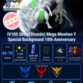 ポケモンGO IV100 Shiny (Shundo) Mega Mewtwo