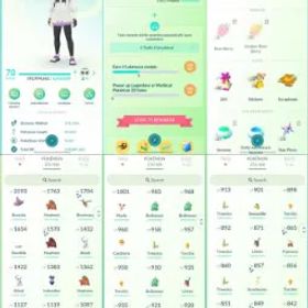 ポケモンGO LVL 70 ✨ 58x Shiny