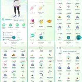 ポケモンGO LVL 64 🟣 4,4m Dust ✨ 49 Shinies 💯 18 Hundos
