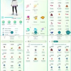 ポケモンGO LVL 66 🟣 3,7m Dust ✨ 183 Shinies 💯 6 Hundos