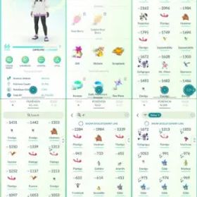 ポケモンGO LVL 66 🟣 3,7m Dust ✨ 159 Shinies 💯 12 Hundos