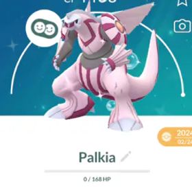 ポケモンGO Pokemon Go Shiny Palkia - Mini PTC 80K Stardust