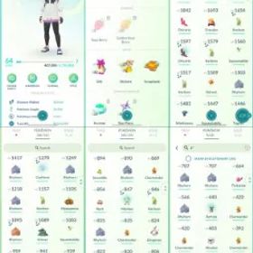 ポケモンGO LVL 64 🟣 4,4m Dust ✨ 52 Shinies 💯 12 Hundos