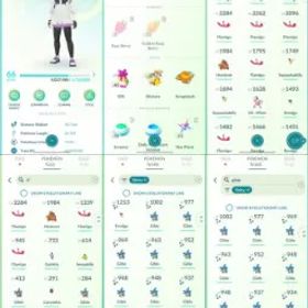 ポケモンGO LVL 66 🟣 3,7m Dust ✨ 192 Shinies 💯 11 Hundos