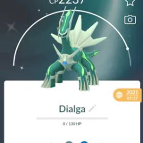 ポケモンGO Pokemon Go Shiny Dialga - Mini PTC 80K Stardust