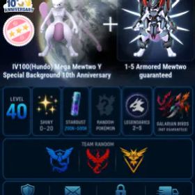 ポケモンGO Lvl 40 🔥 Armored Mewtwo + Mewtwo Y+ Shiny